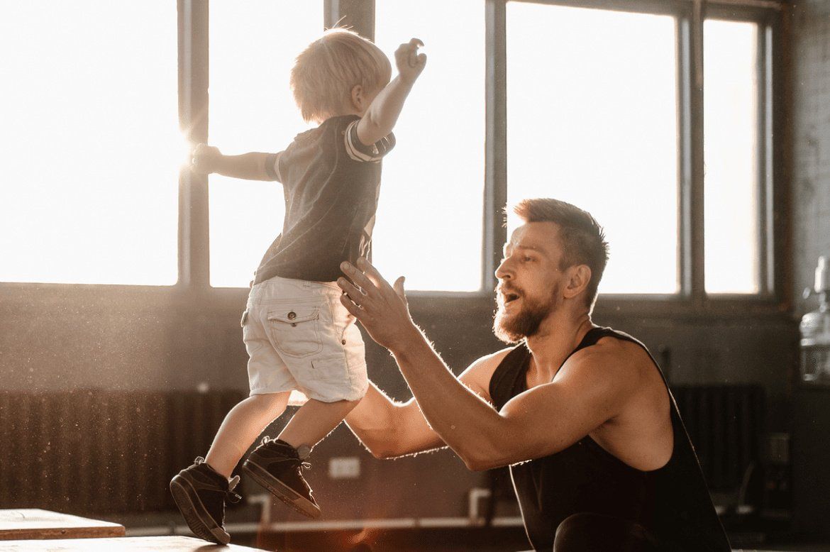 Kid jumping off box enjoying better health from life force membership