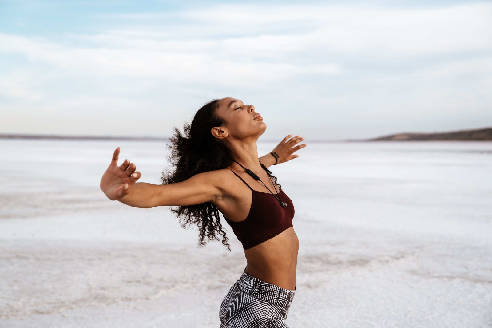 Image of african american sportswoman doing exerci 2023 11 27 05 07 26 utc