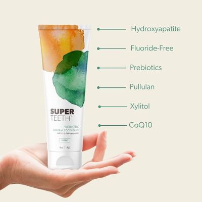 SuperTeeth Prebiotic Mineral Toothpaste - with Hydroxapatite