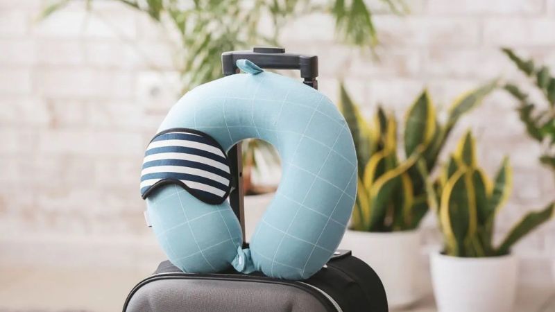 Cloudz Microbead Travel Neck Pillow